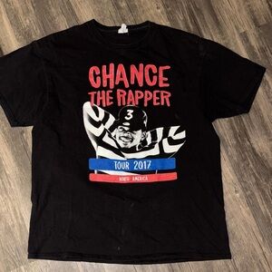 Chance The Rapper Large Be Encouraged Tour 2017 Large T Shirt Double Sided Clean